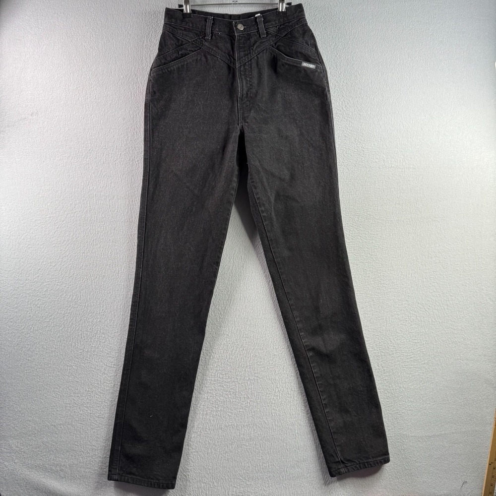 Vintage Rocky Mountain Jeans Womens 13 Long (Fits 28x37) Black Western Bareback